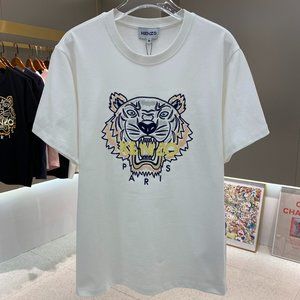 Kenzo embroidered tiger head short sleeve for women